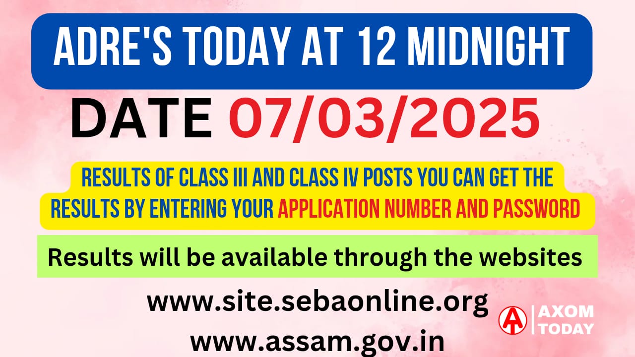 SLRC Assam Class-III Exam Results 2025